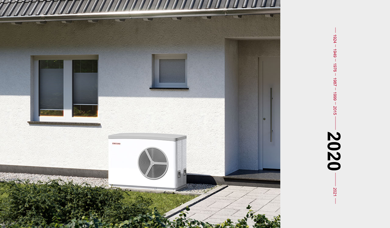 Modernisation heat pump for every heat distribution system with up to 75 °C flow temperature
