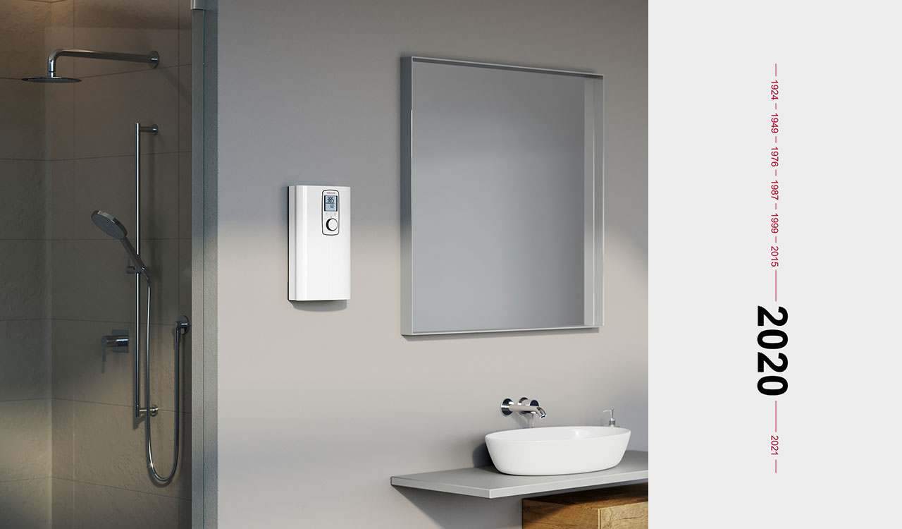 First single-phase compact instantaneous water heater with bare wire and 4i technology for consistently accurate and efficient DHW heating